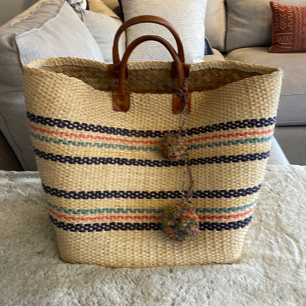 Mar Y Sol straw beach bag